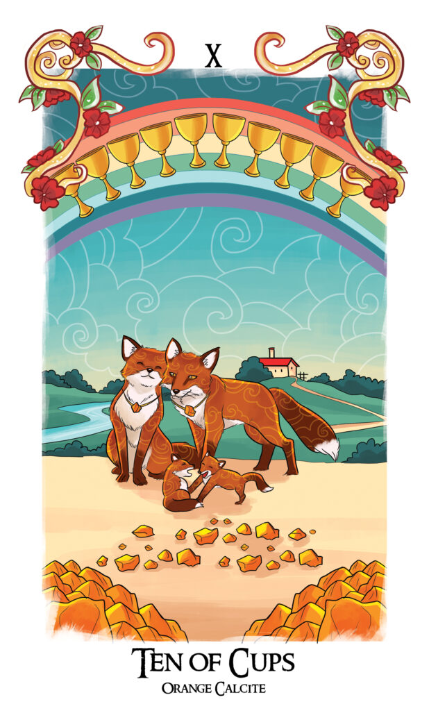 fox crystal tarot
