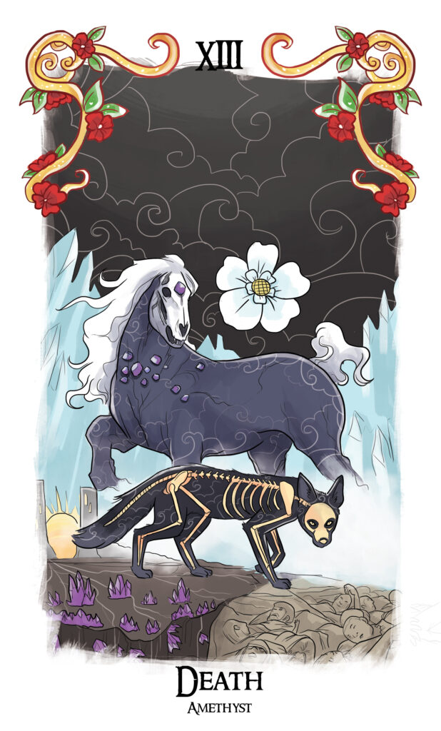 fox crystal tarot